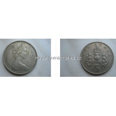 5 Pence 1969 Anglie - Five Pence Elizabeth II